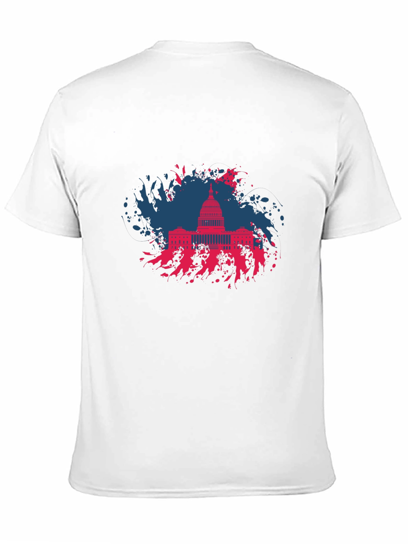 Capitol Building Graphic T-Shirt - Patriotic Design