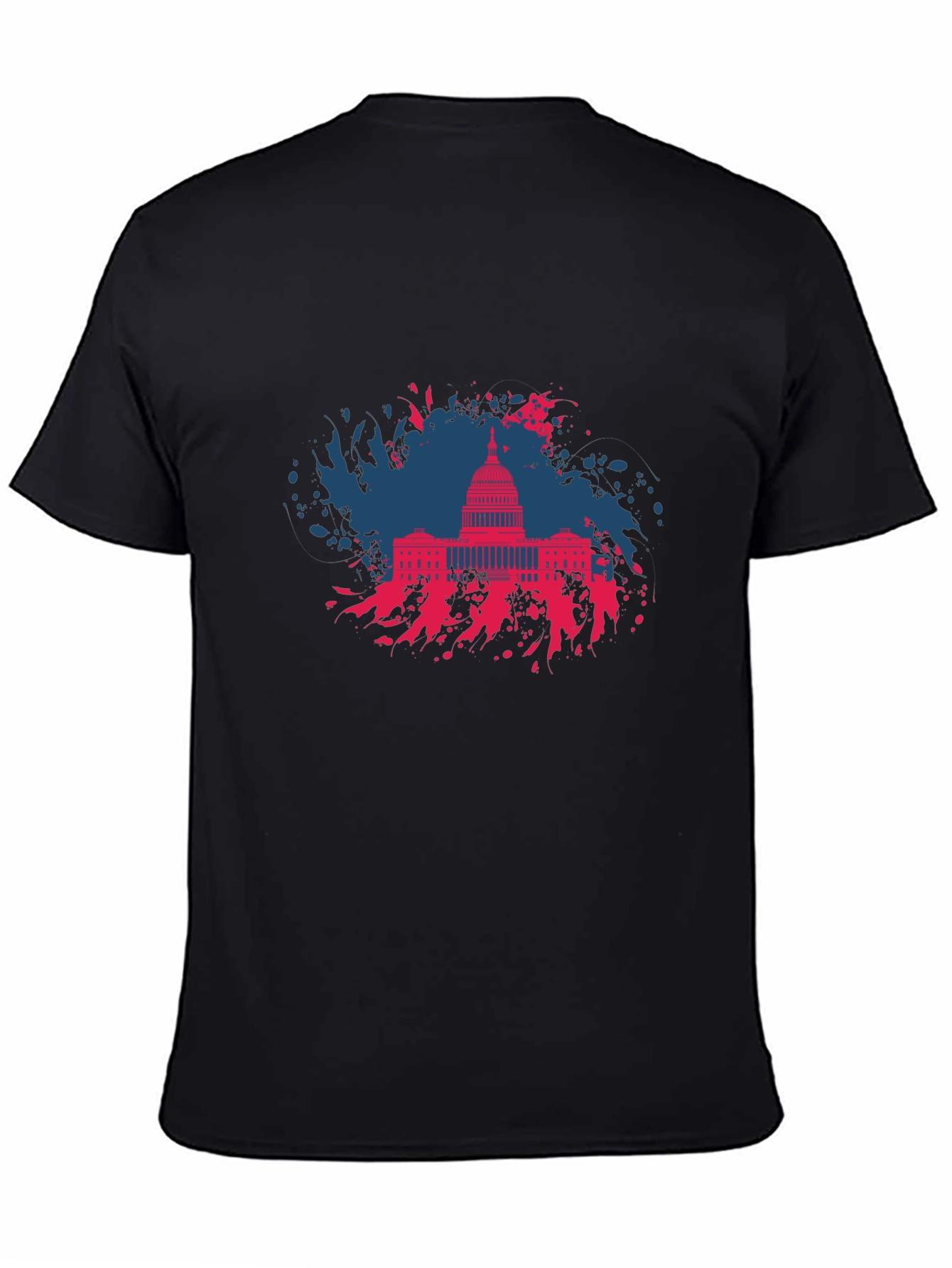 Capitol Building Graphic T-Shirt - Patriotic Design