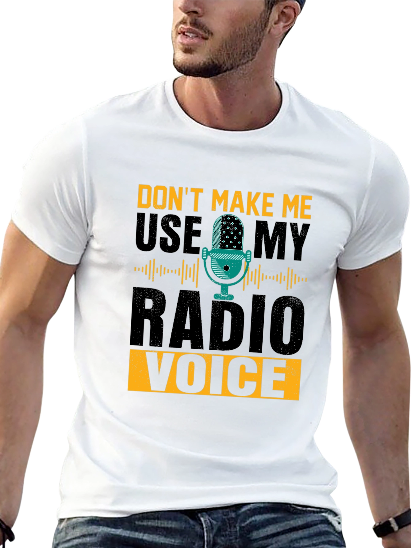 Radio Voice T-Shirt - Funny DJ Broadcaster Tee