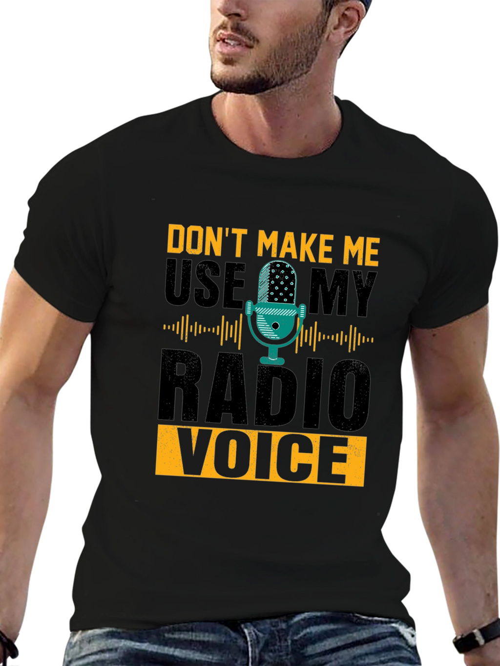 Radio Voice T-Shirt - Funny DJ Broadcaster Tee