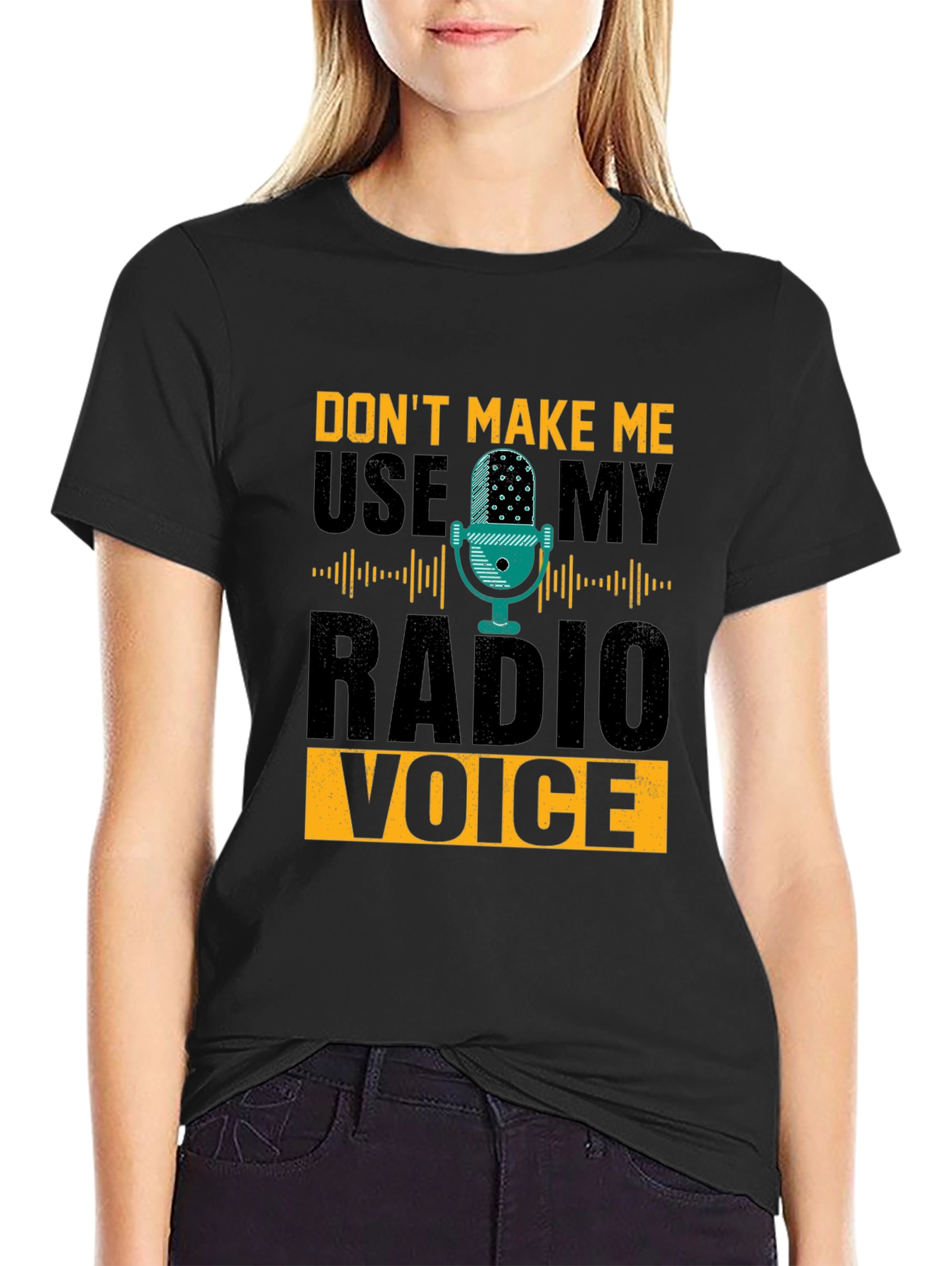 Radio Voice T-Shirt - Funny DJ Broadcaster Tee