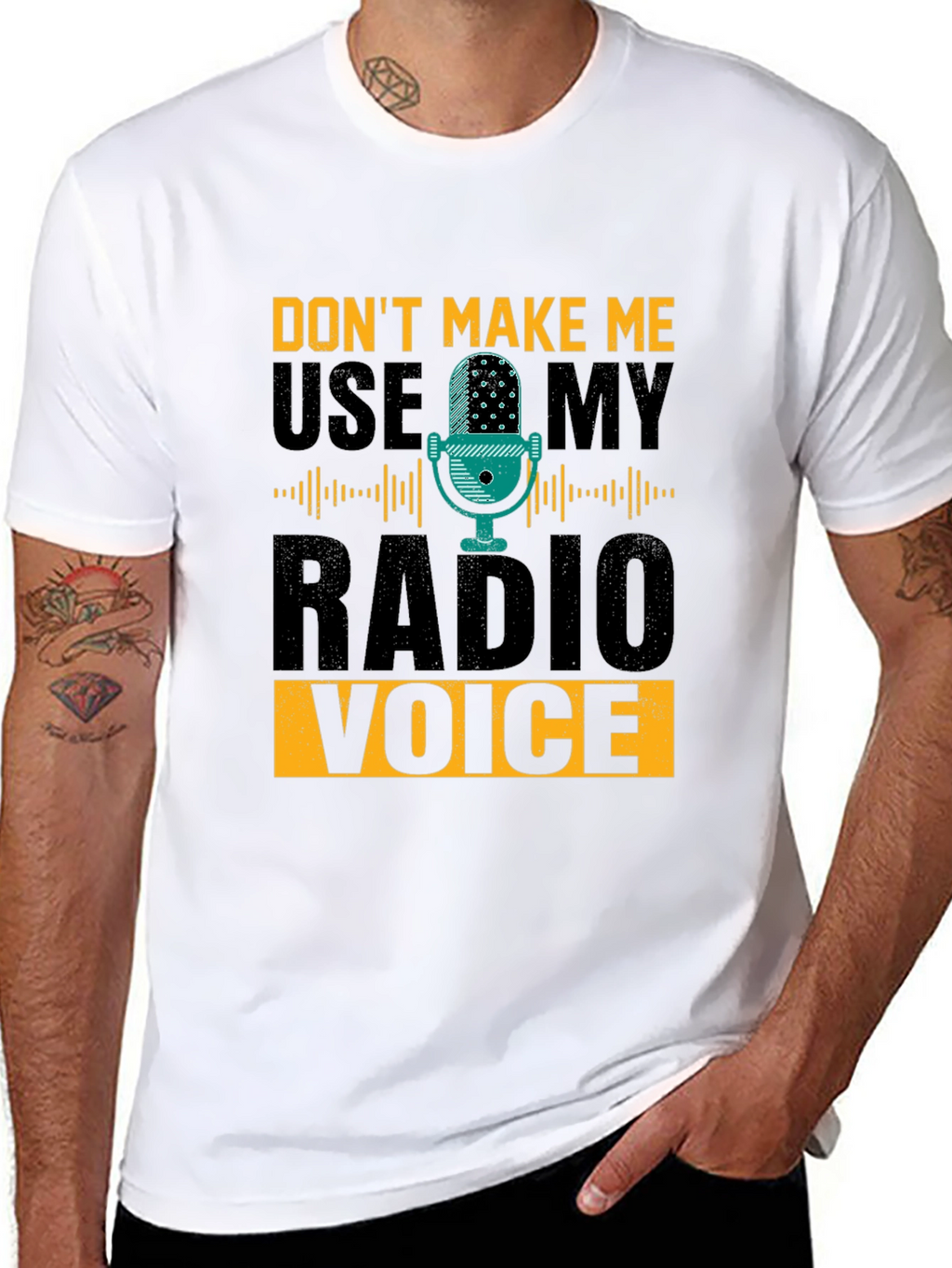 Radio Voice T-Shirt - Funny DJ Broadcaster Tee