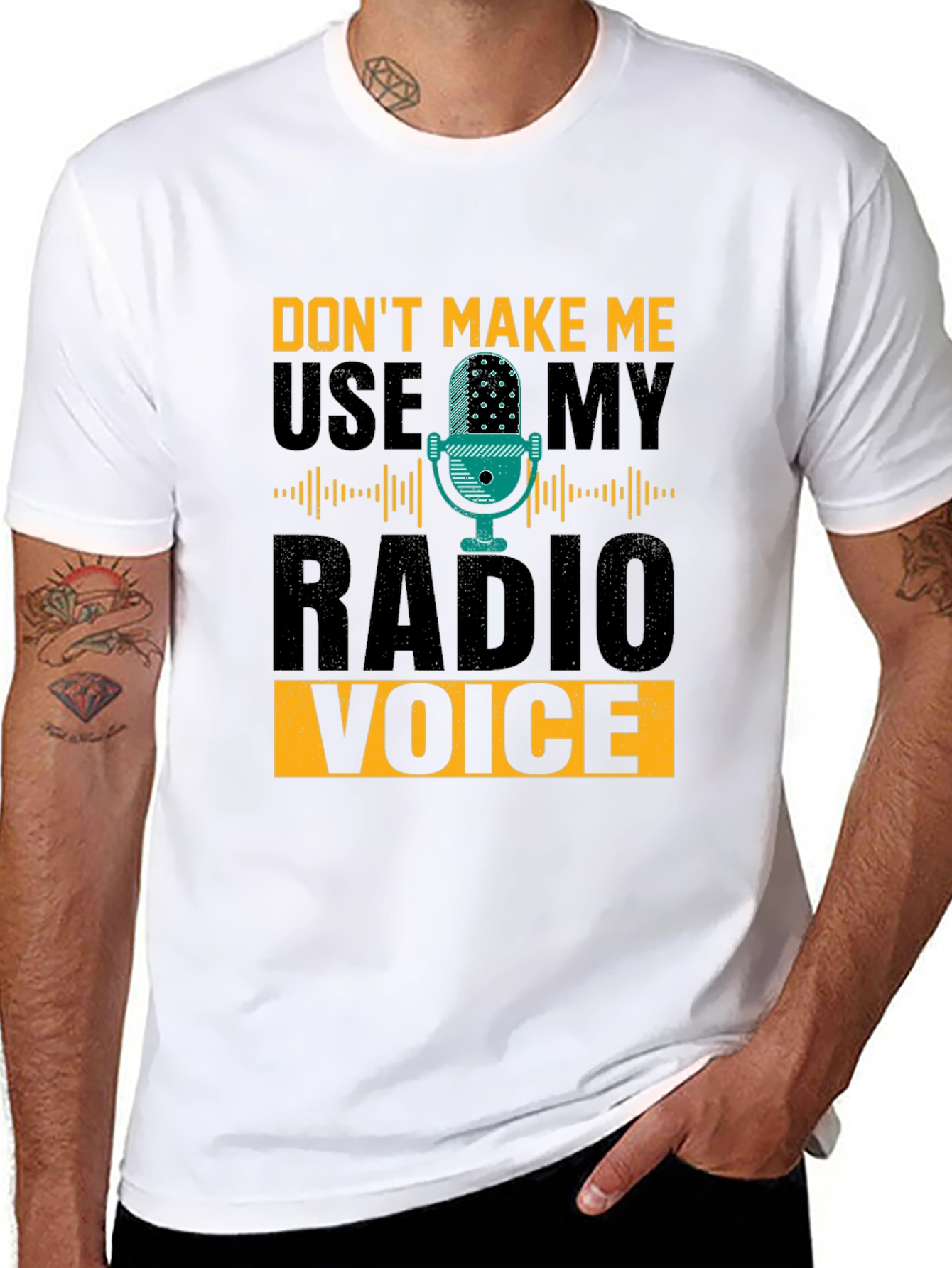 Radio Voice T-Shirt - Funny DJ Broadcaster Tee
