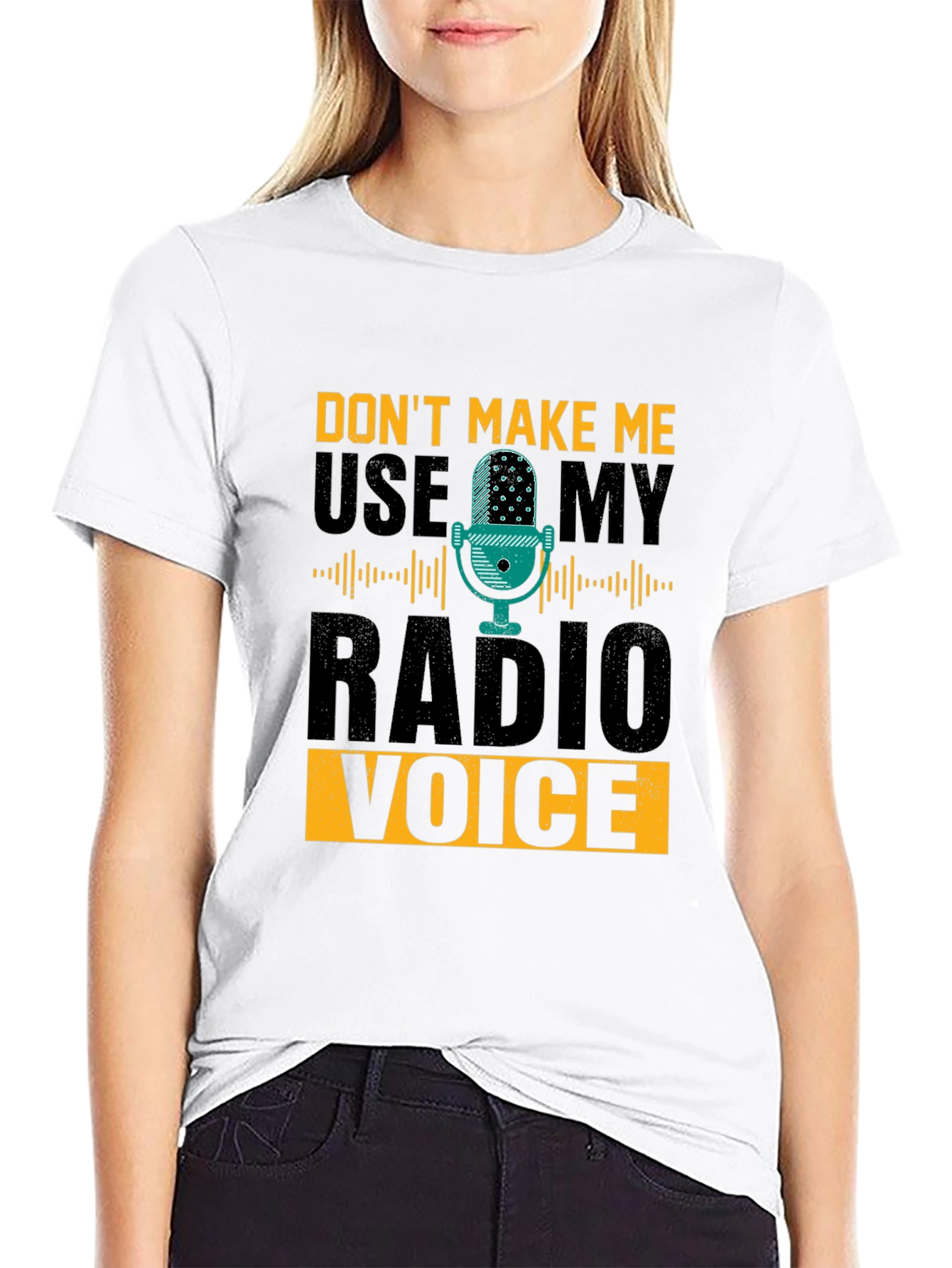 Radio Voice T-Shirt - Funny DJ Broadcaster Tee