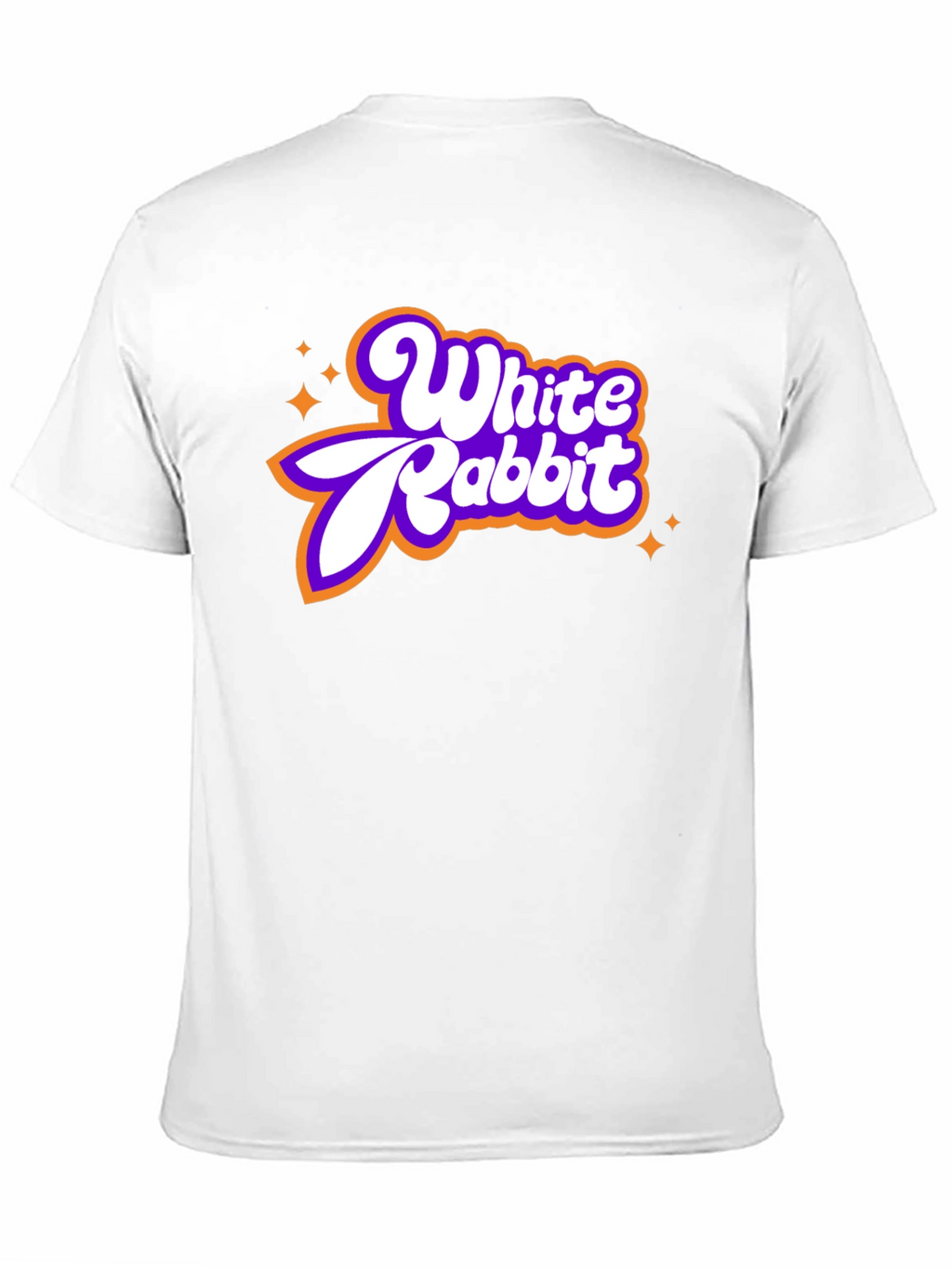 White Rabbit Retro Graphic Tee - Black Cotton Blend