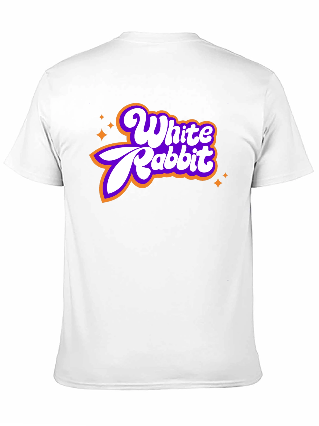 White Rabbit Retro Graphic Tee - Black Cotton Blend