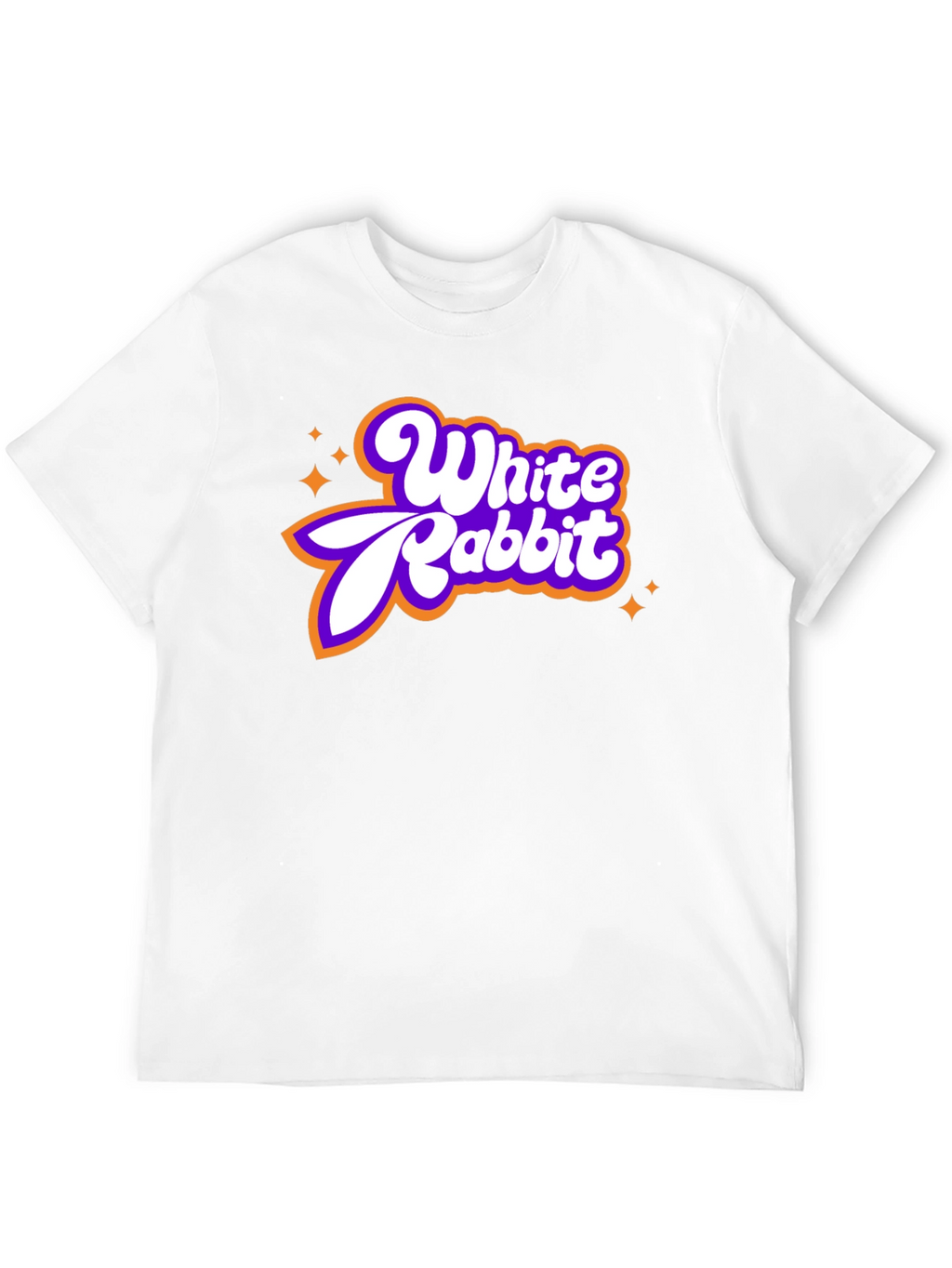 White Rabbit Retro Graphic Tee - Black Cotton Blend