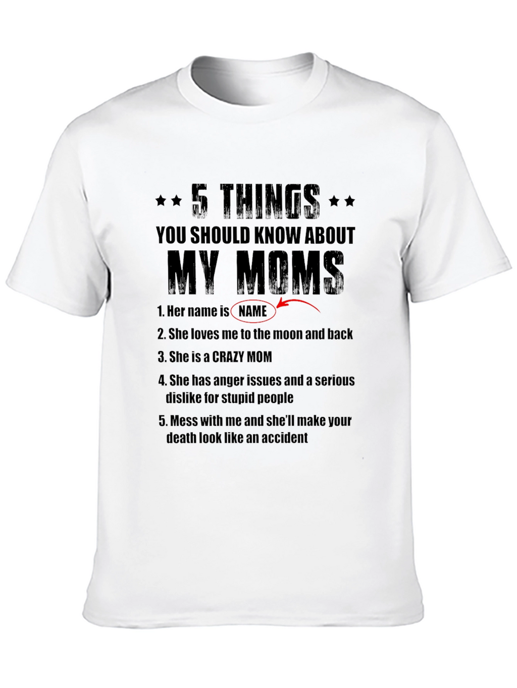 5 Things You Should Know About My Moms T-Shirt