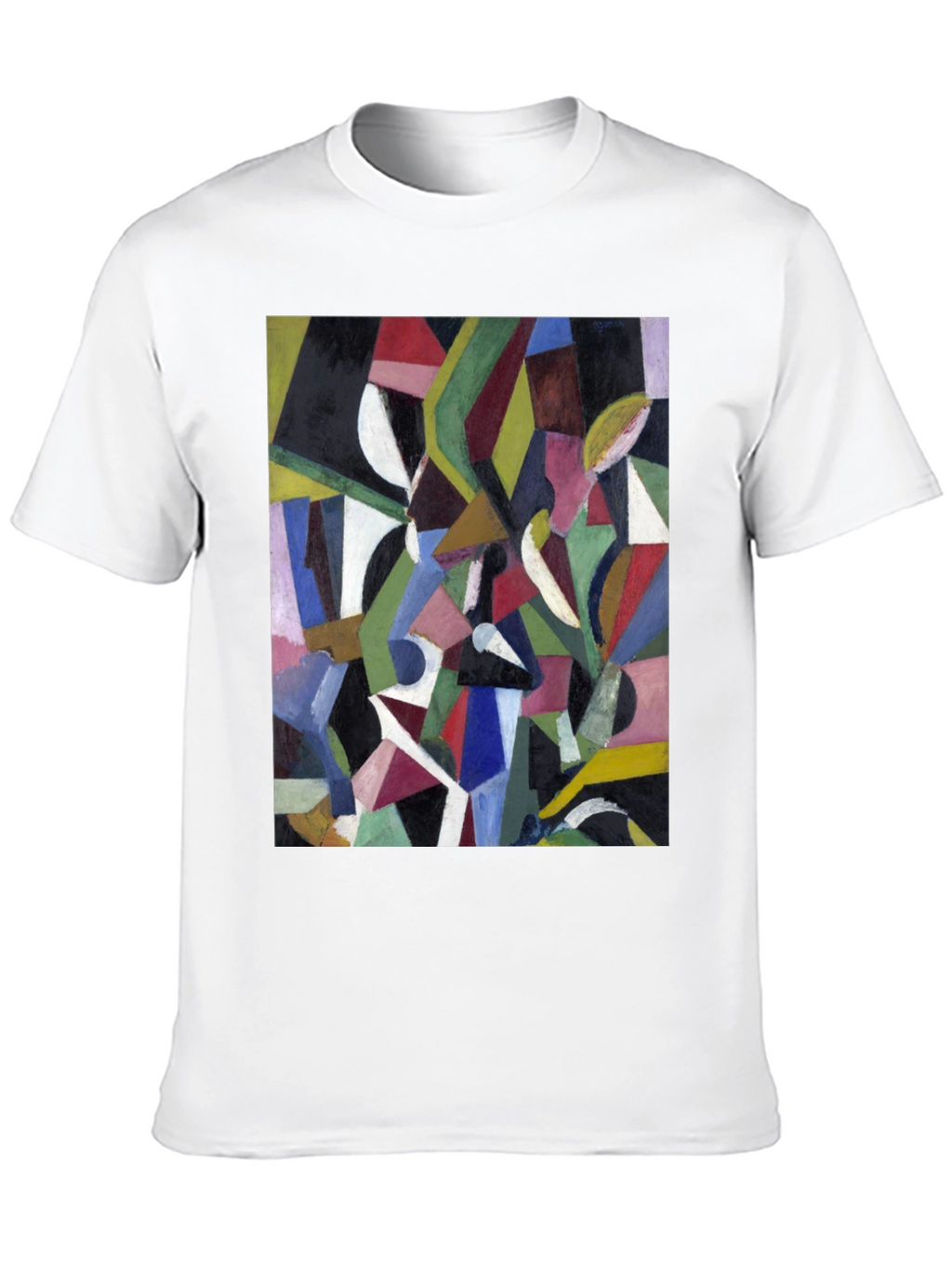 Abstract Art Graphic Print Black T-Shirt