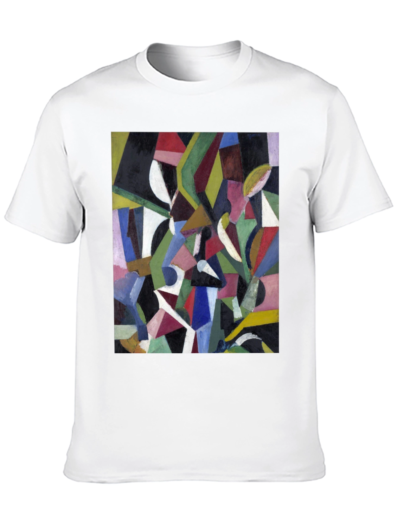 Abstract Art Graphic Print Black T-Shirt