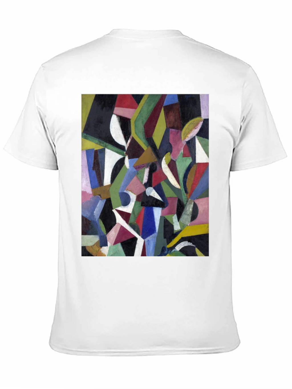Abstract Art Graphic Print Black T-Shirt
