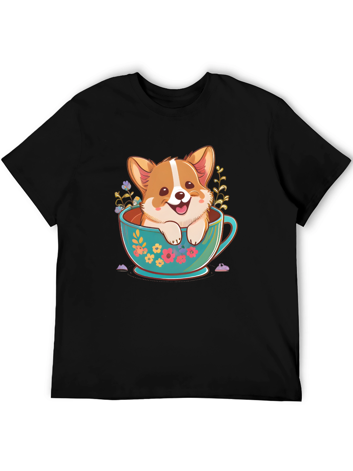 Corgi in Teacup Graphic Tee