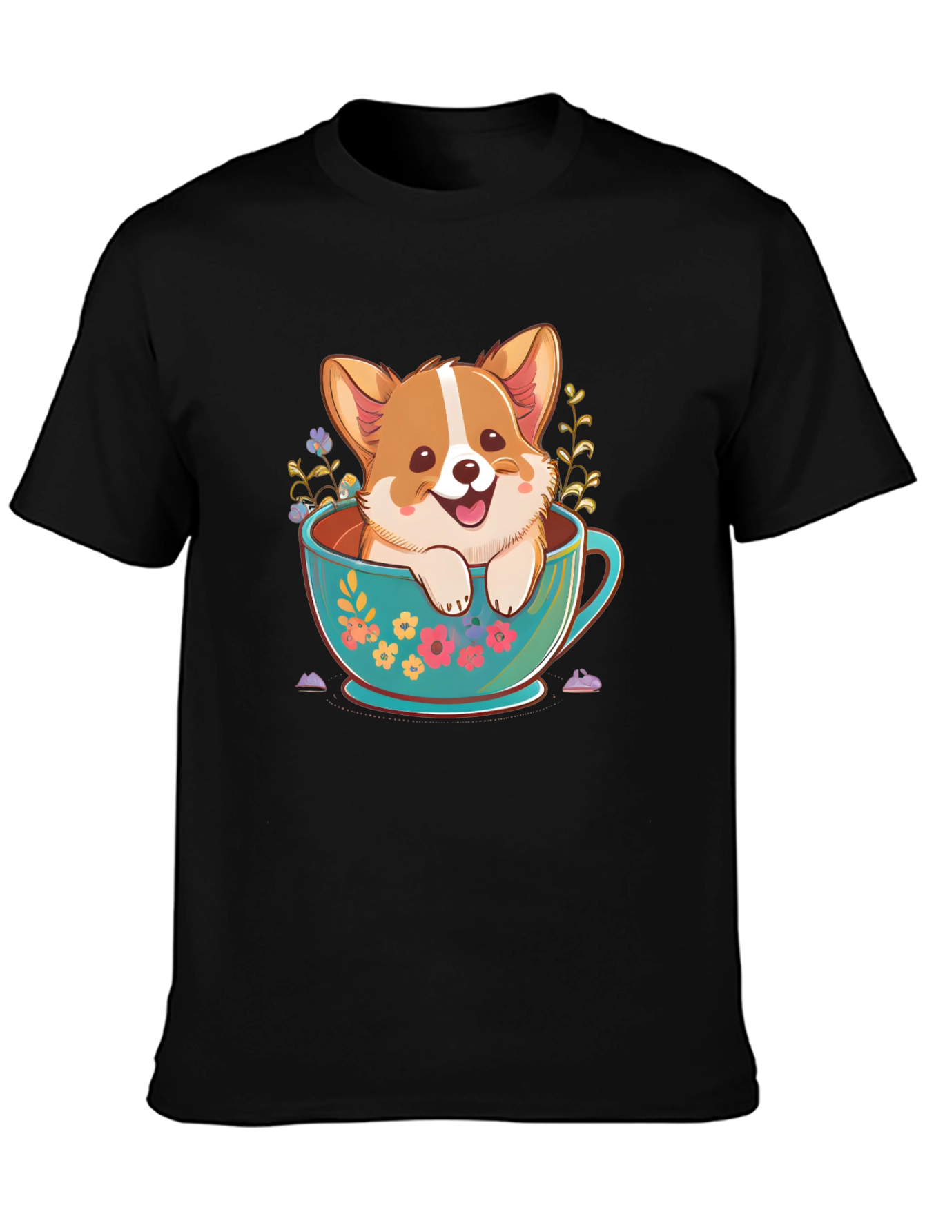 Corgi in Teacup Graphic Tee