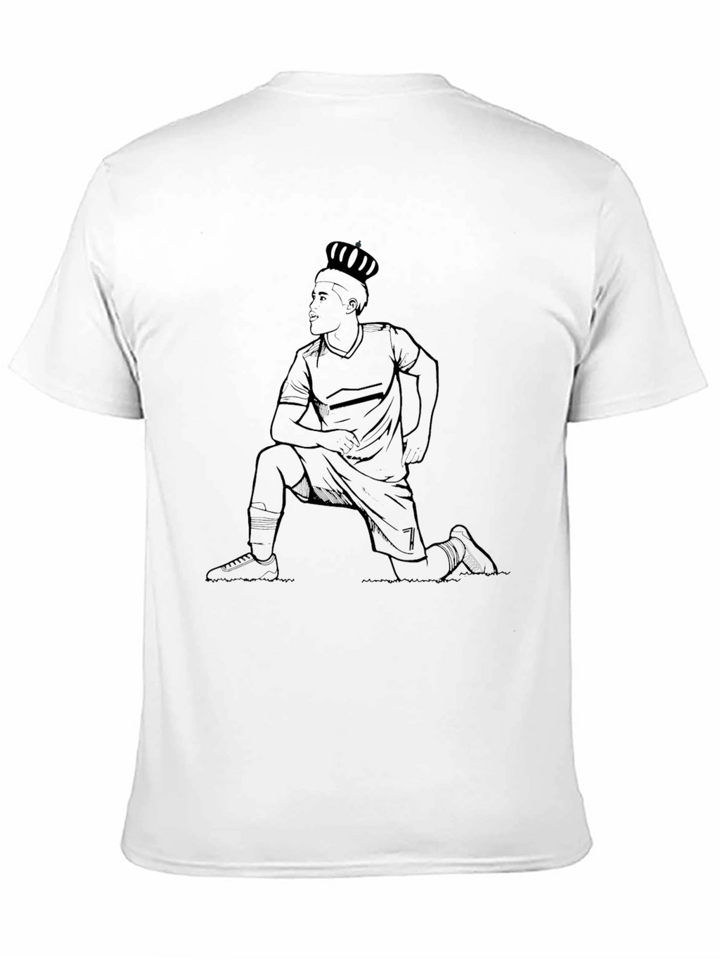 Kneeling King T-Shirt - Black Graphic Tee