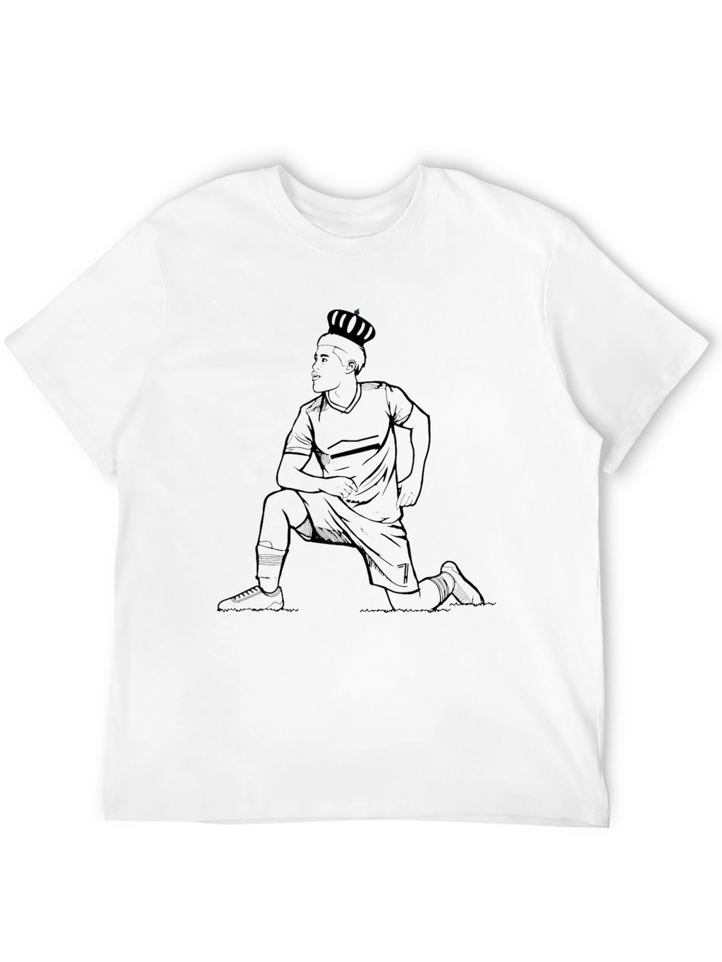 Kneeling King T-Shirt - Black Graphic Tee