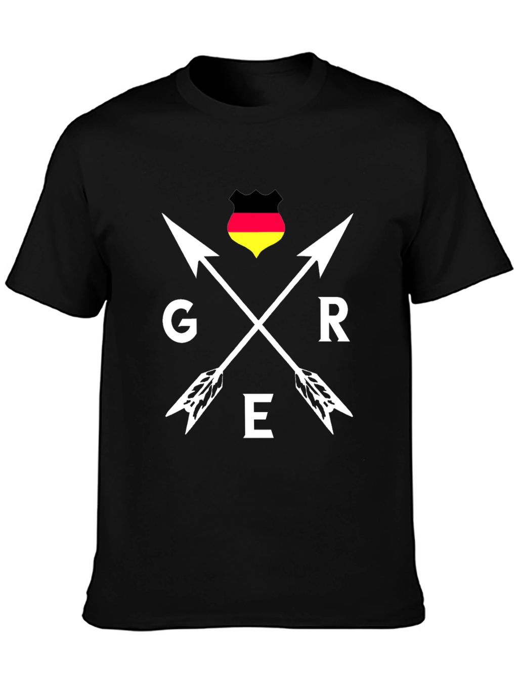 Germany Pride Arrows T-Shirt - Black