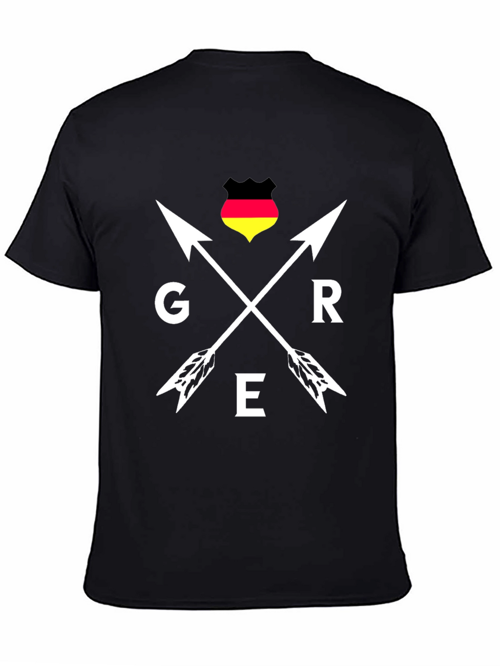 Germany Pride Arrows T-Shirt - Black