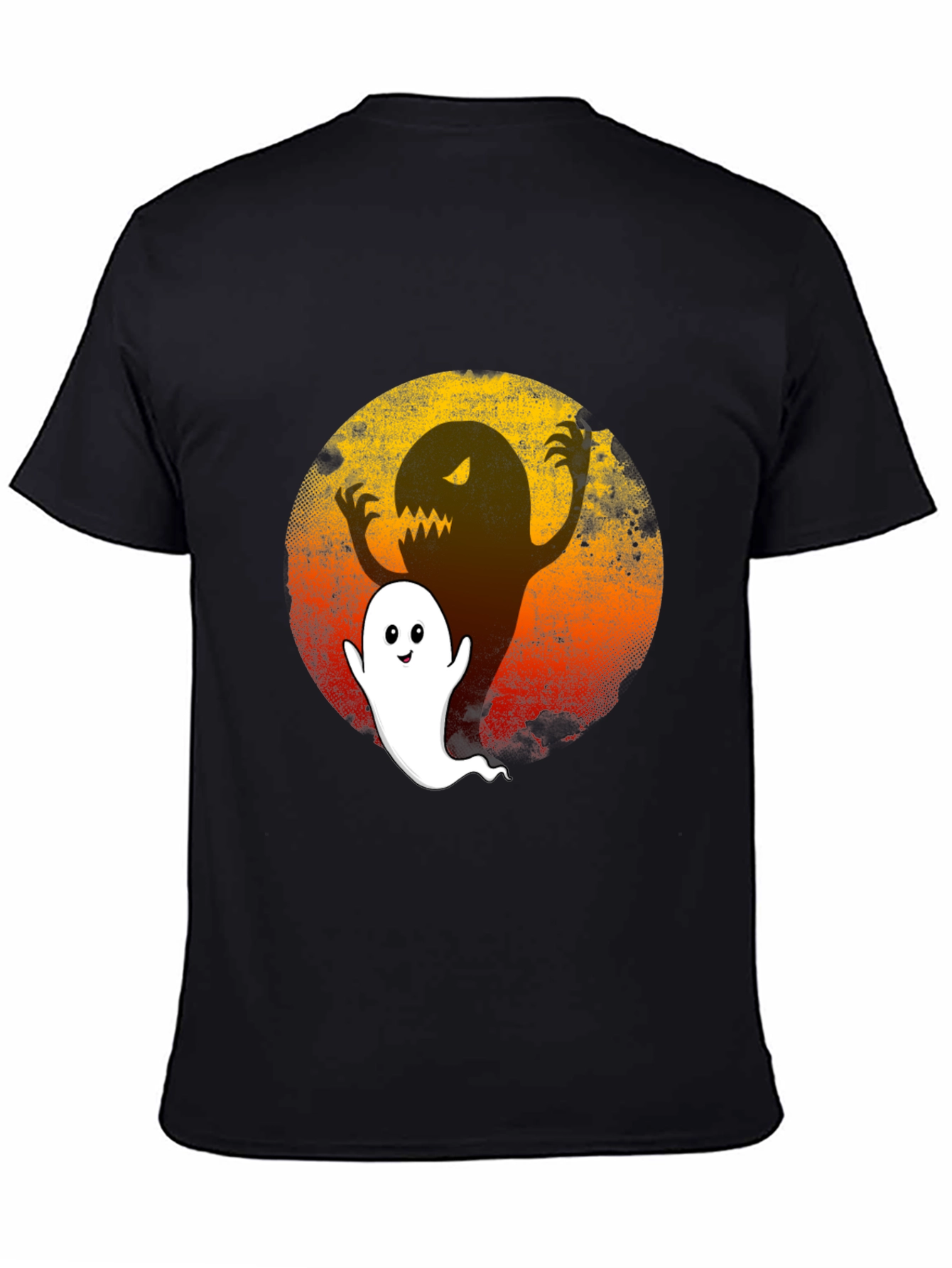 Spooky Ghost Graphic Tee - Halloween Ready!
