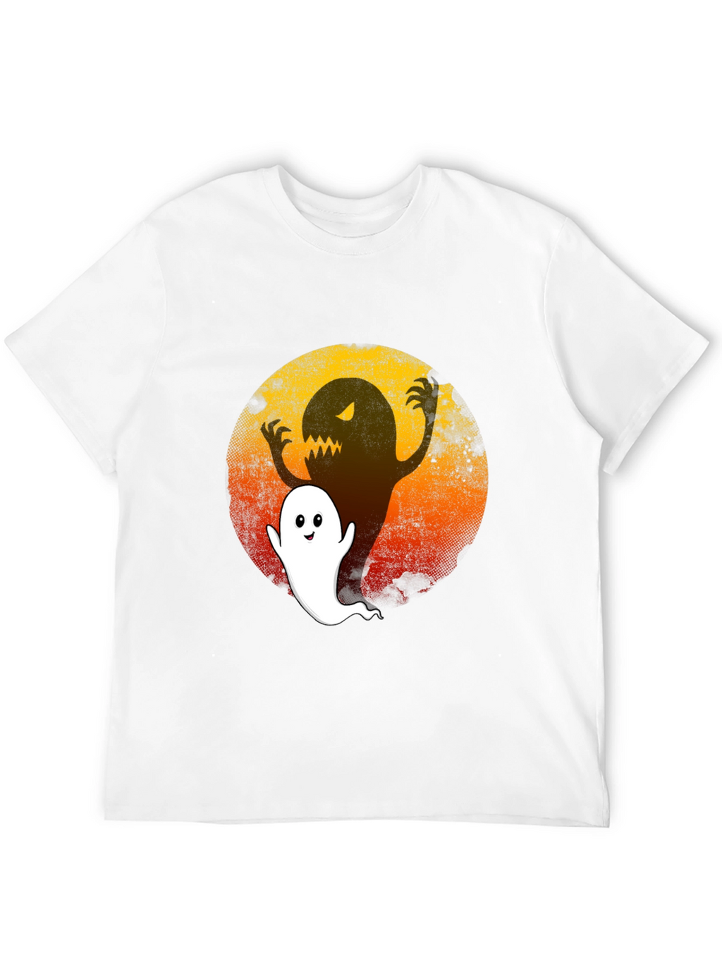 Spooky Ghost Graphic Tee - Halloween Ready!