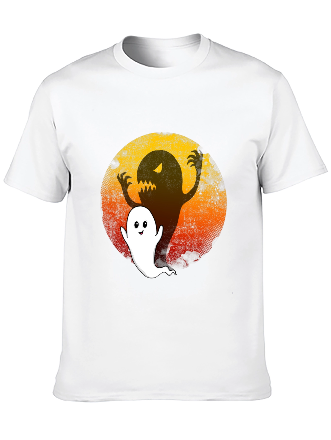 Spooky Ghost Graphic Tee - Halloween Ready!