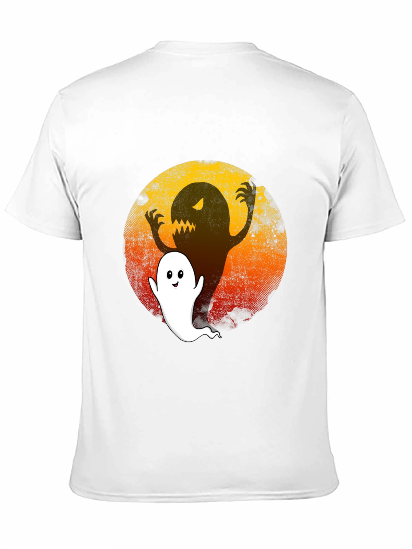 Spooky Ghost Graphic Tee - Halloween Ready!