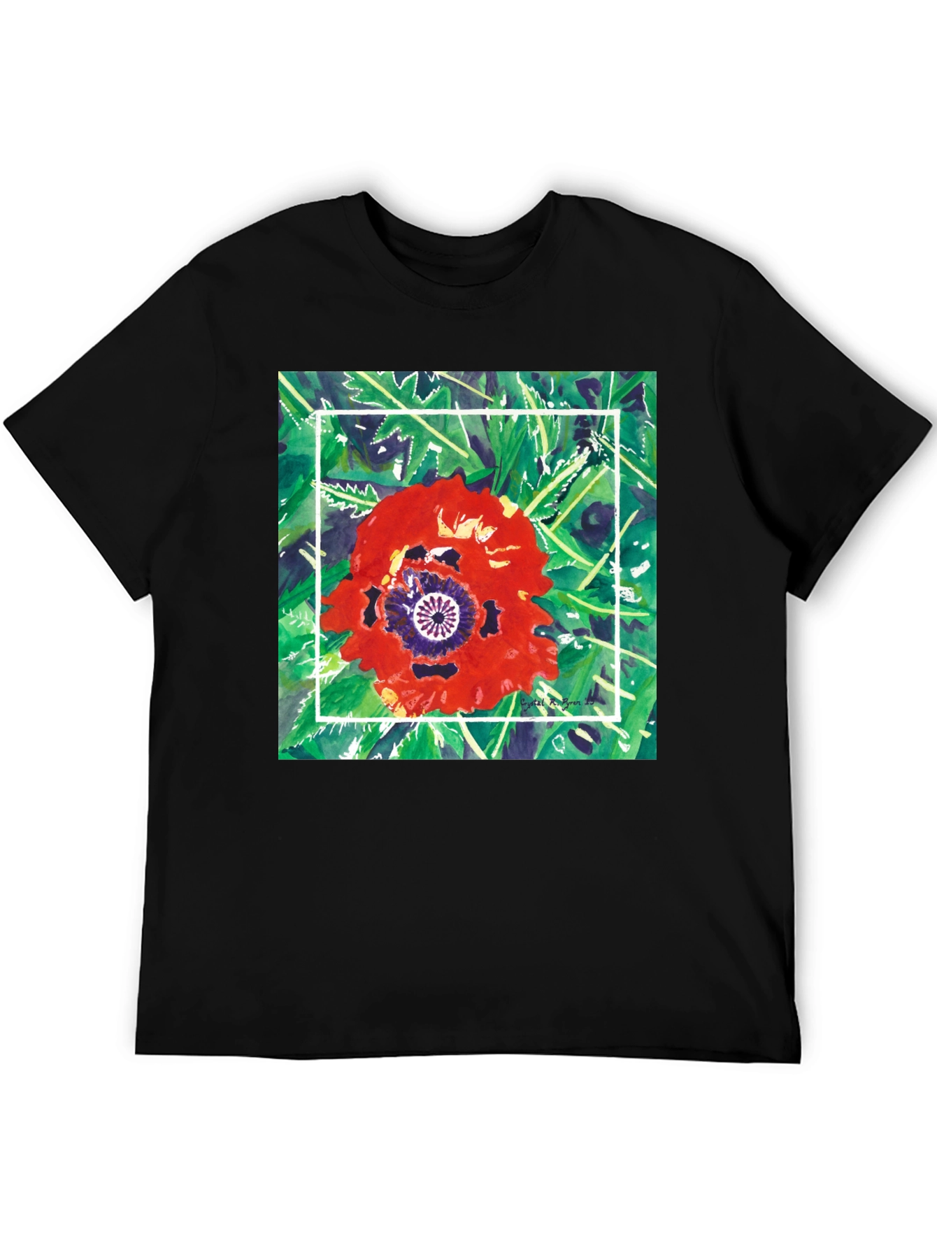 Floral Graphic T-Shirt - Unique Artistic Print