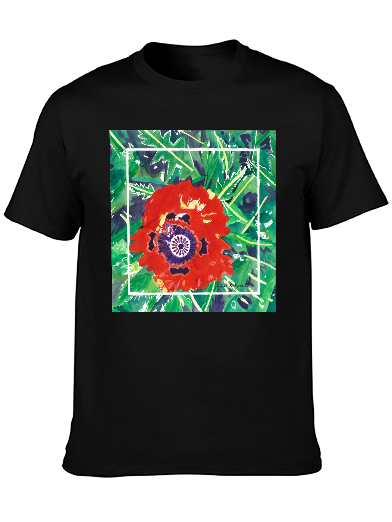 Floral Graphic T-Shirt - Unique Artistic Print