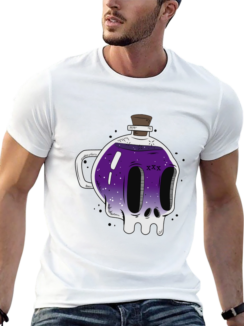 Skull Potion T-Shirt - Spooky and Stylish