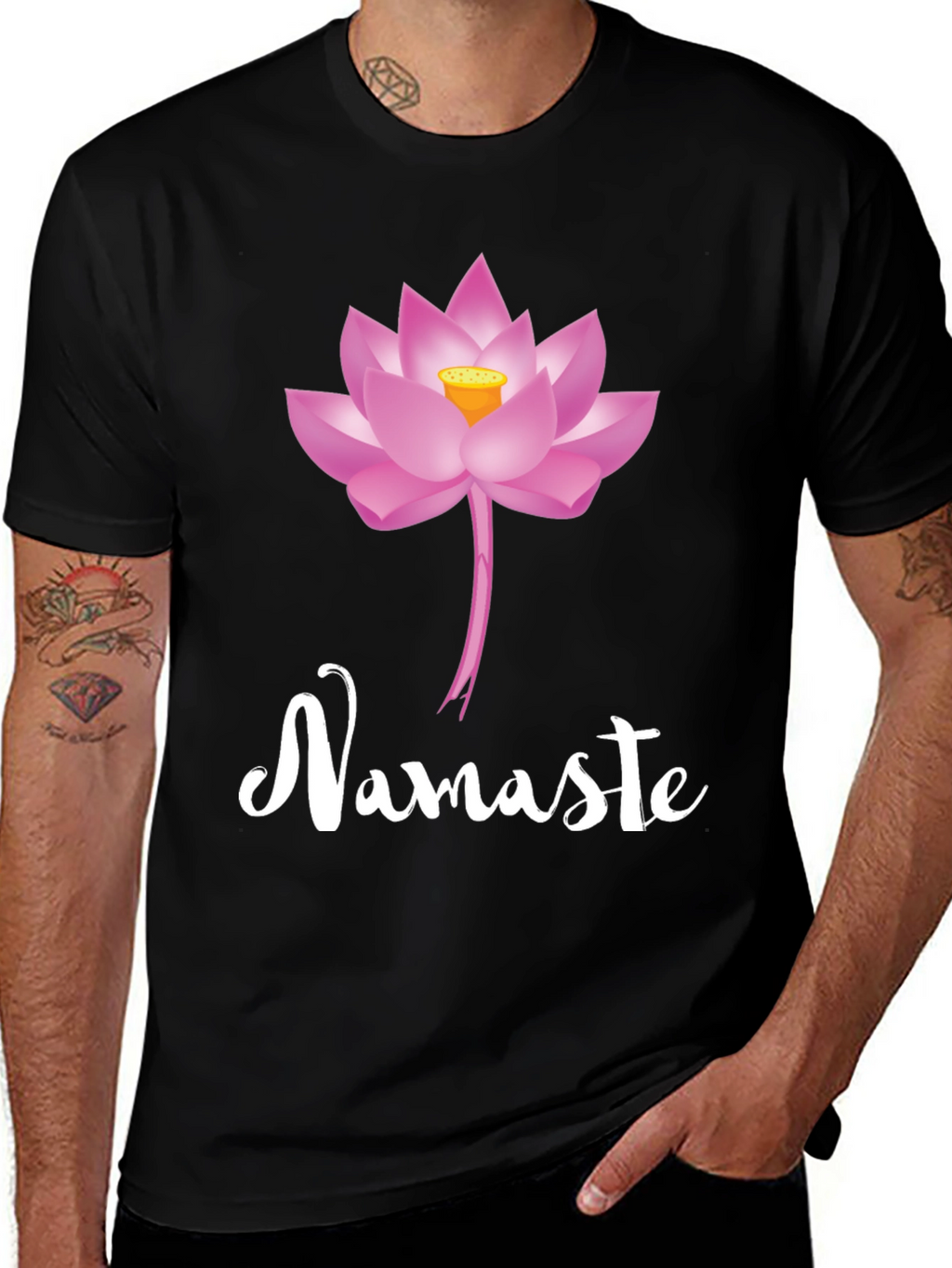 Namaste Lotus Flower Graphic Tee