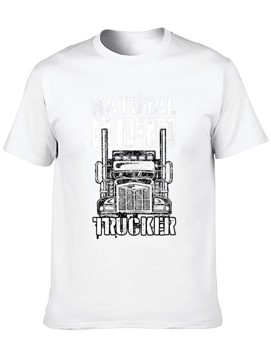 Natural Born Trucker Black Graphic Tee