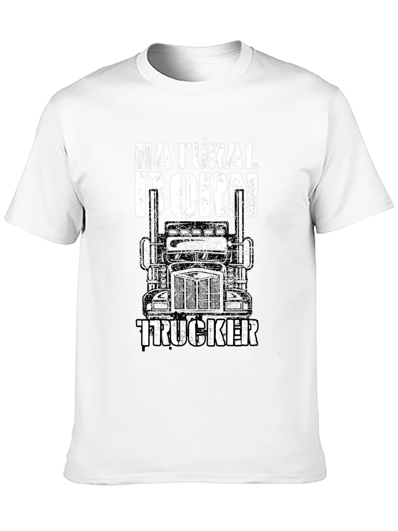 Natural Born Trucker Black Graphic Tee