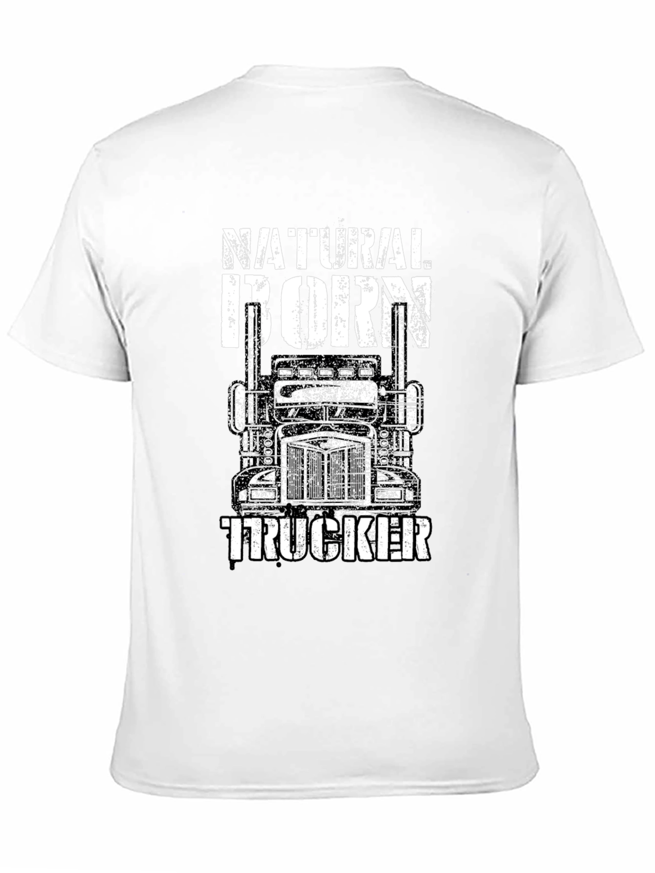 Natural Born Trucker Black Graphic Tee