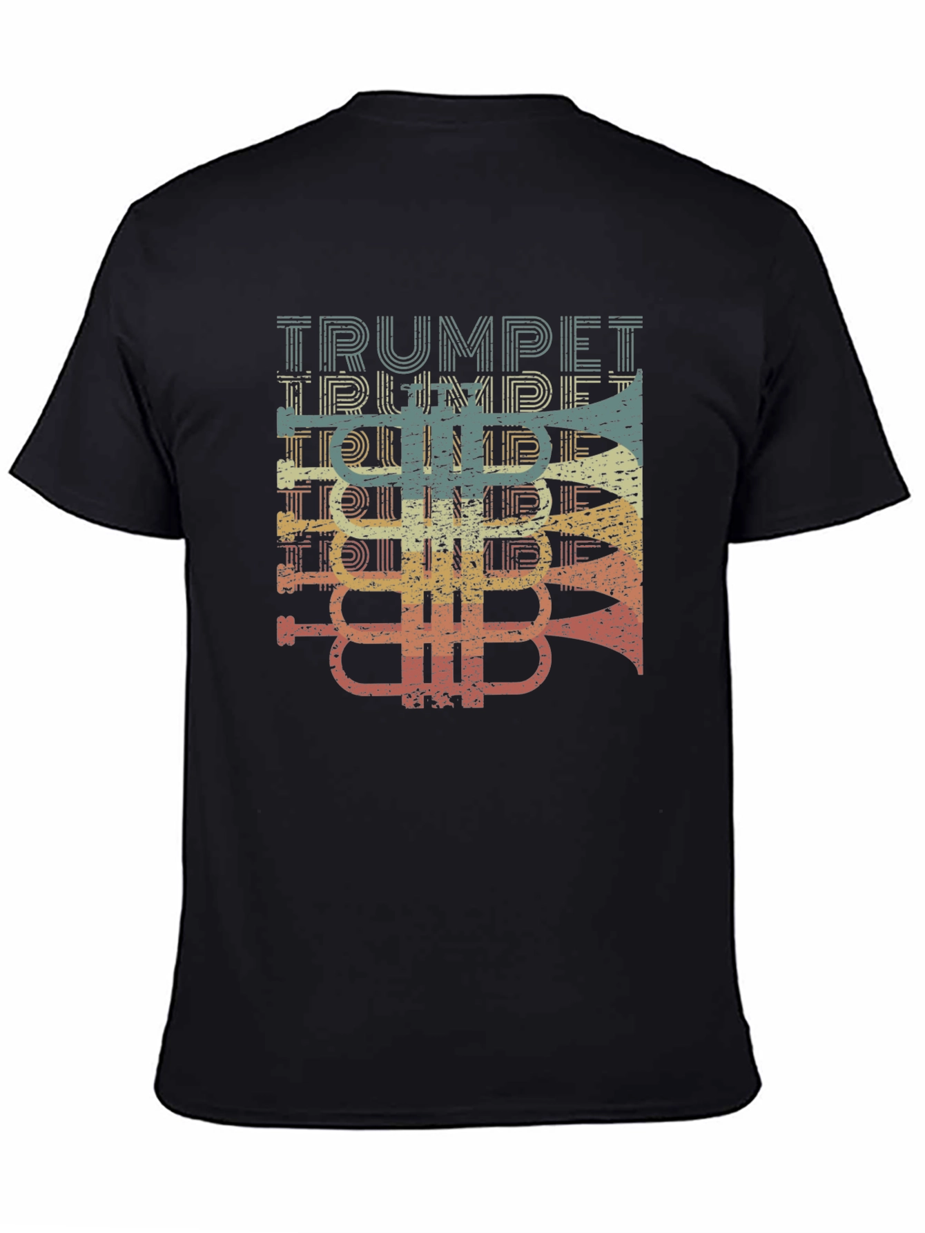 Vintage Trumpet Player Graphic Tee - Music Lovers T-Shirt