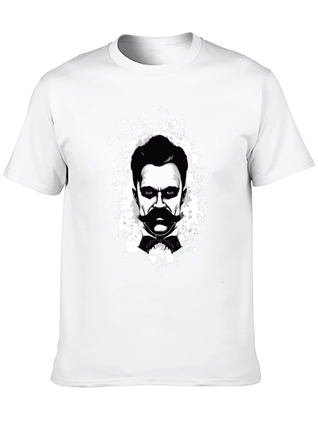 Nietzsche Graphic Tee - Black Cotton T-Shirt