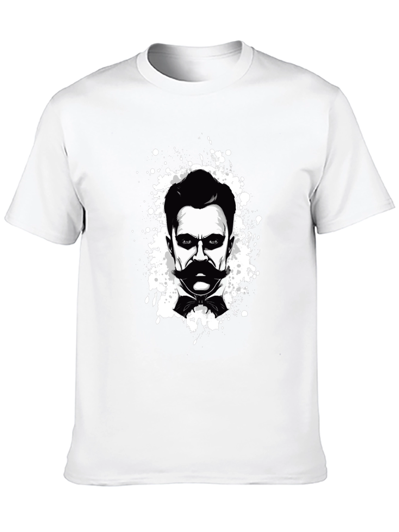 Nietzsche Graphic Tee - Black Cotton T-Shirt