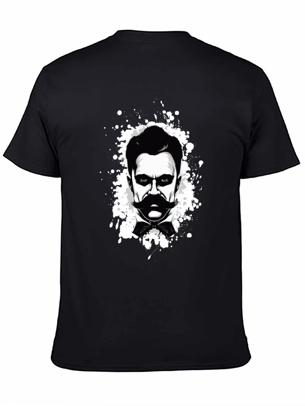 Nietzsche Graphic Tee - Black Cotton T-Shirt