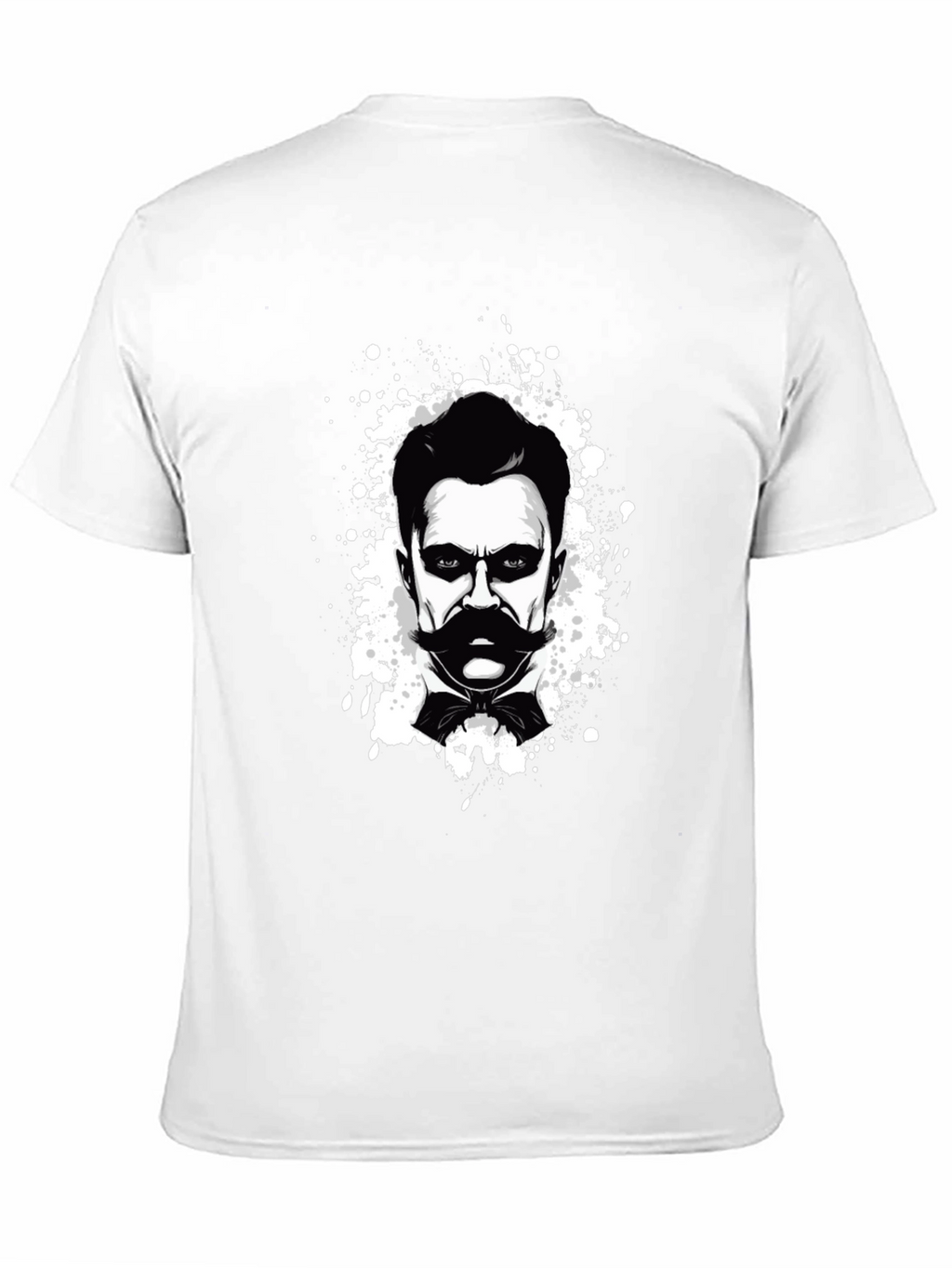 Nietzsche Graphic Tee - Black Cotton T-Shirt