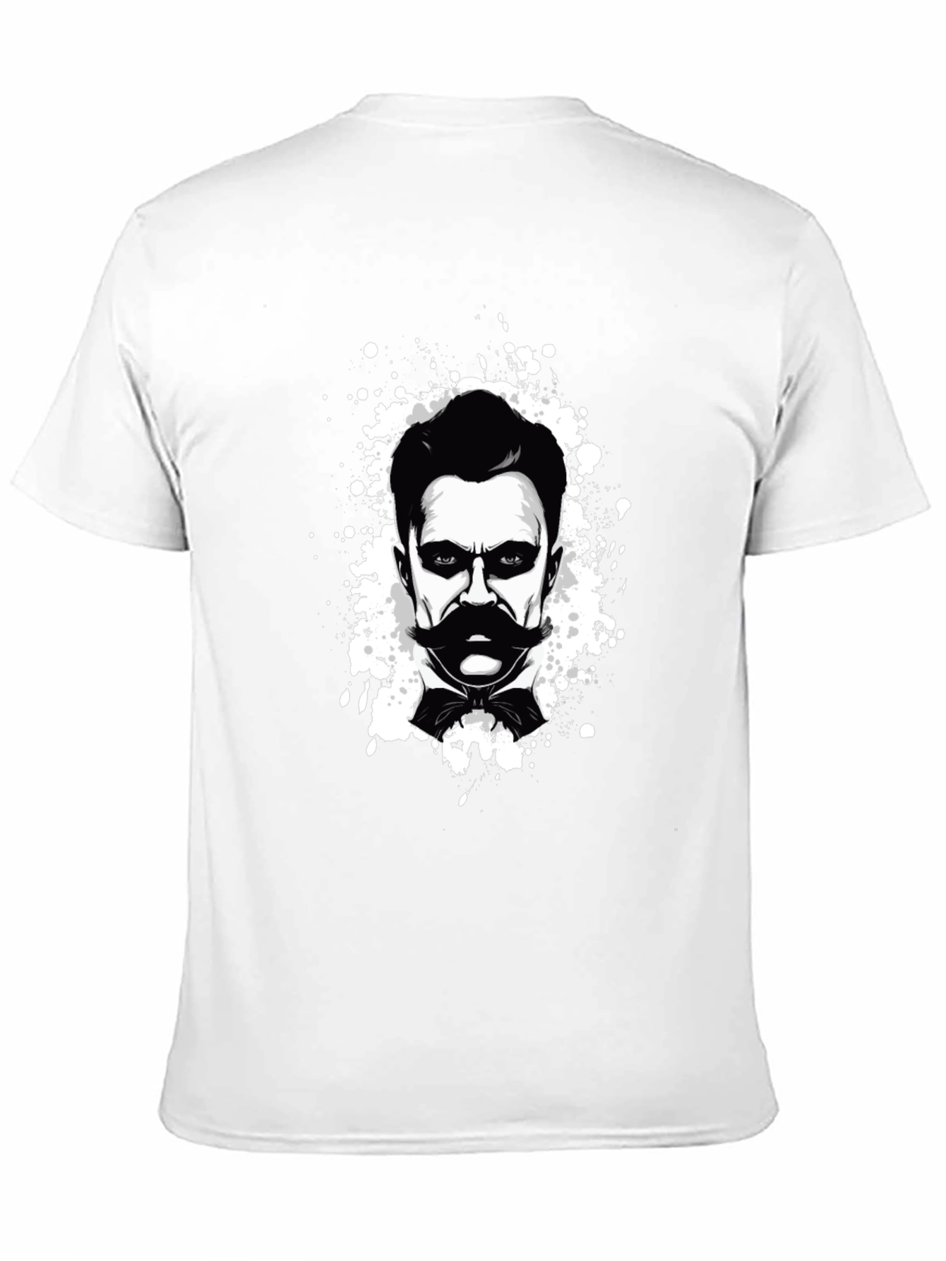 Nietzsche Graphic Tee - Black Cotton T-Shirt