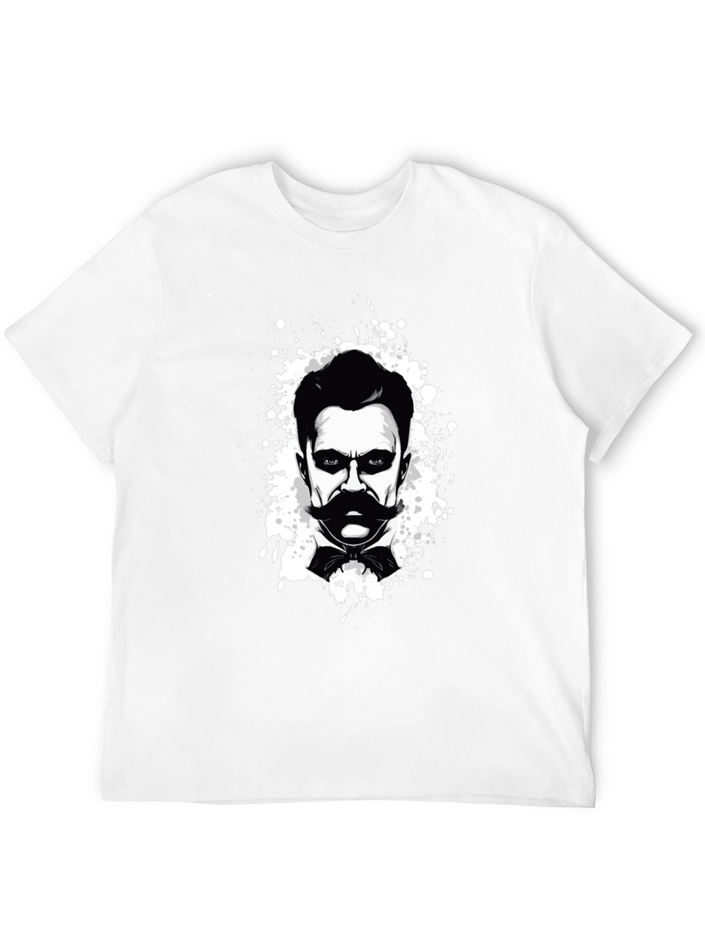 Nietzsche Graphic Tee - Black Cotton T-Shirt