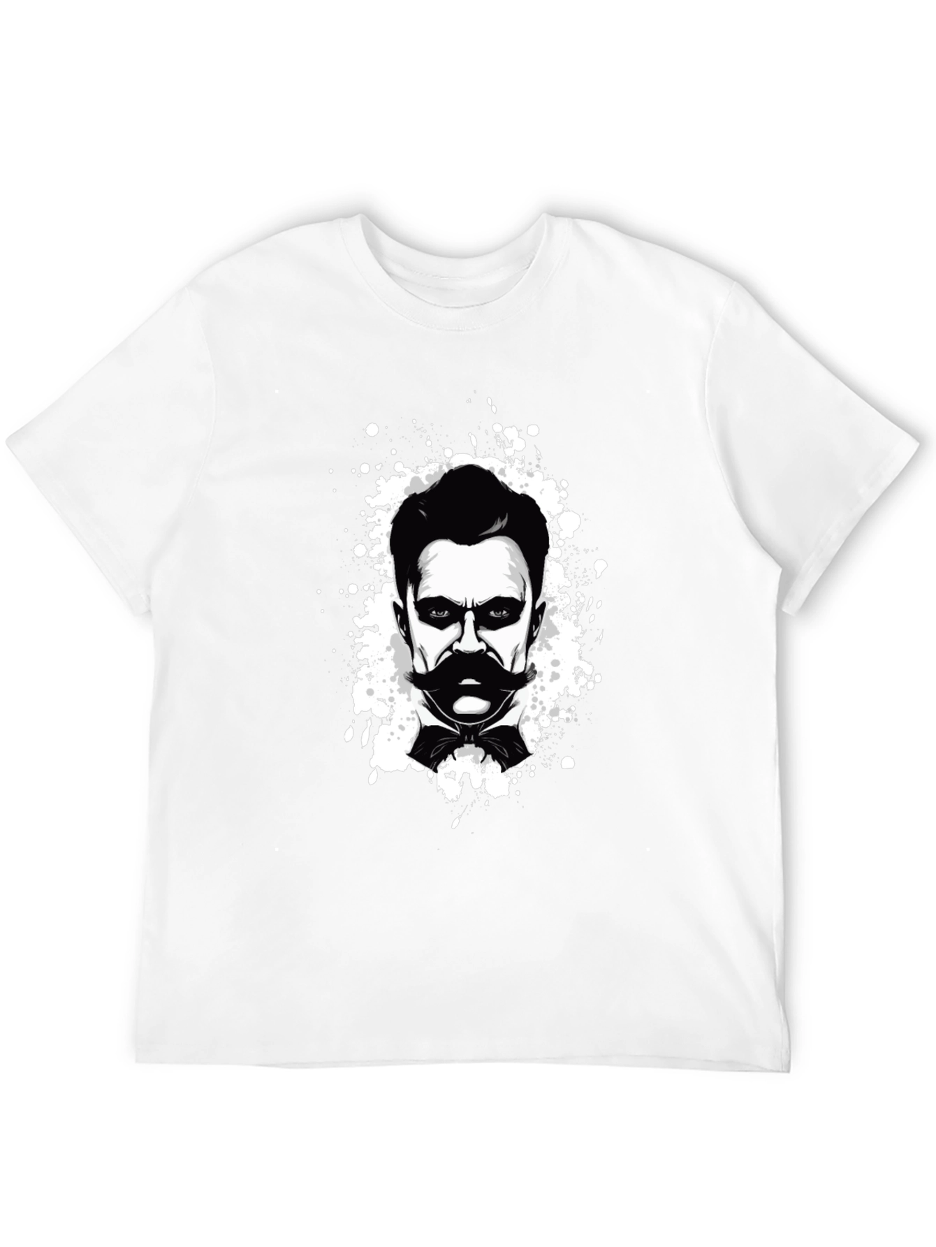 Nietzsche Graphic Tee - Black Cotton T-Shirt