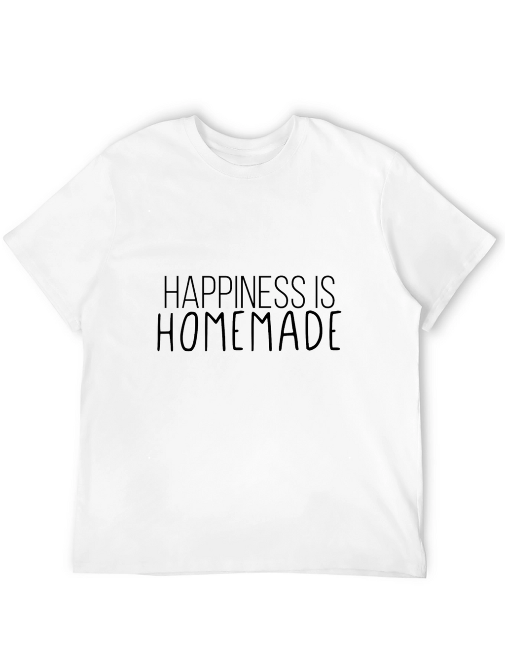 Happiness is Homemade Black Graphic Tee