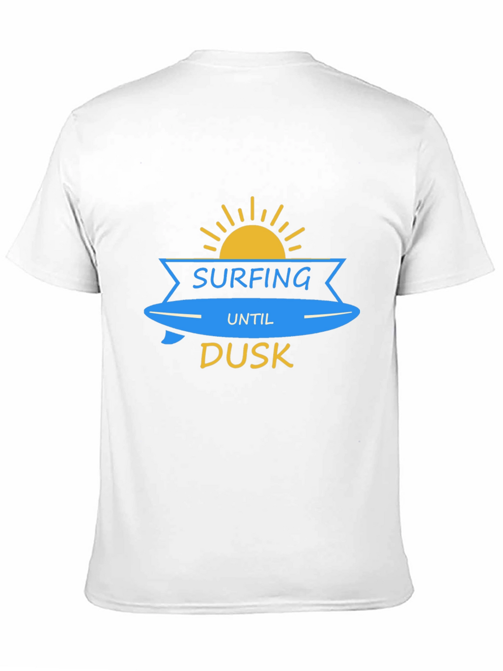 Surfing Until Dusk Graphic T-Shirt - Black
