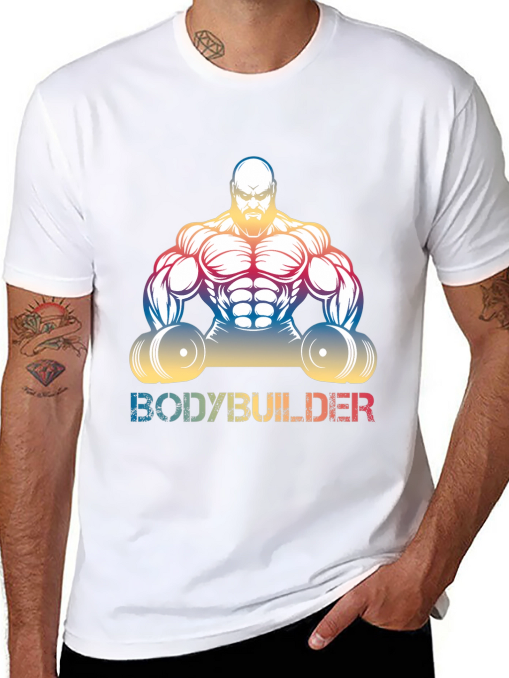Bodybuilder Graphic Tee - Muscle Fit Shirt