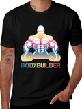 Bodybuilder Graphic Tee - Muscle Fit Shirt