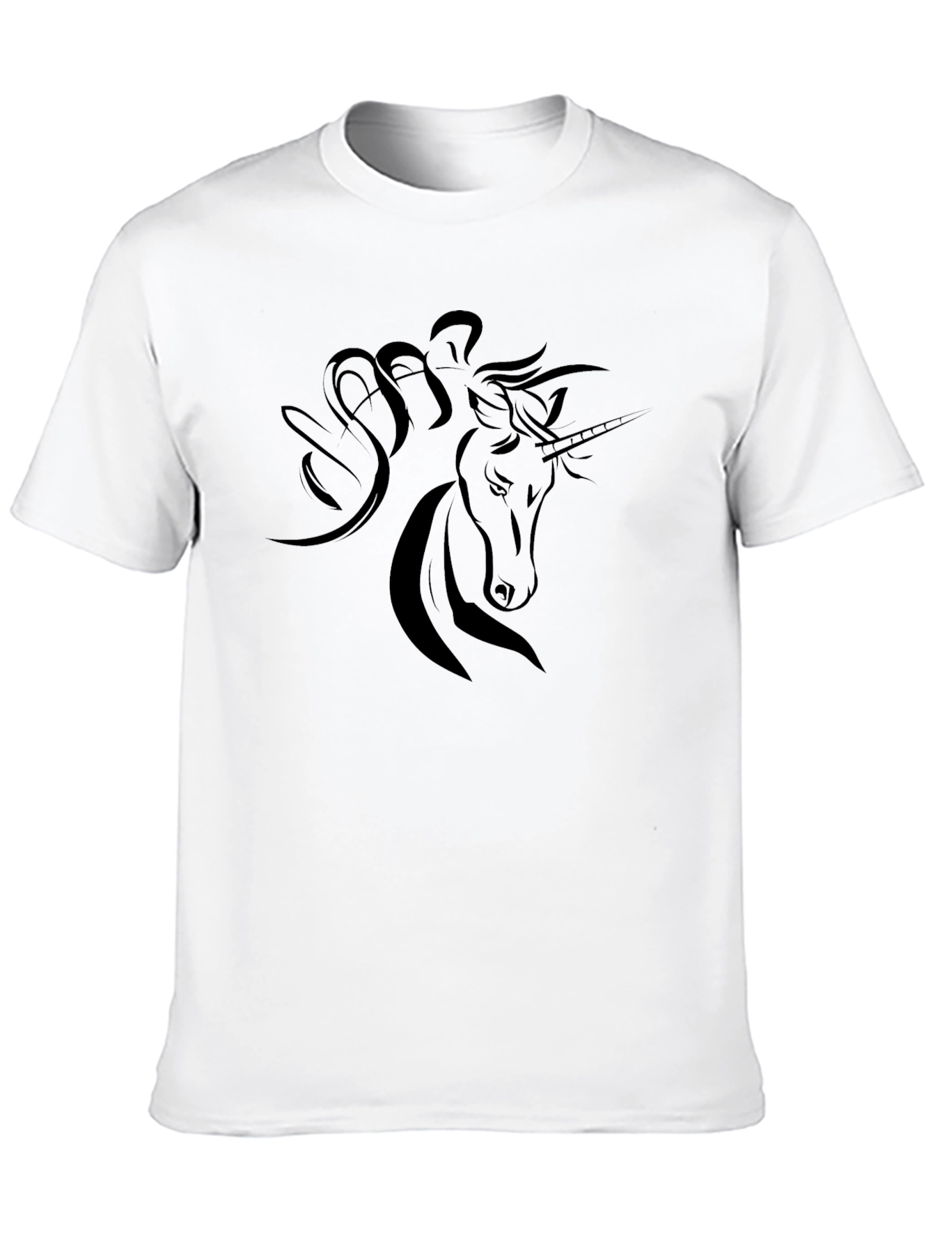 Black Unicorn Graphic T-Shirt