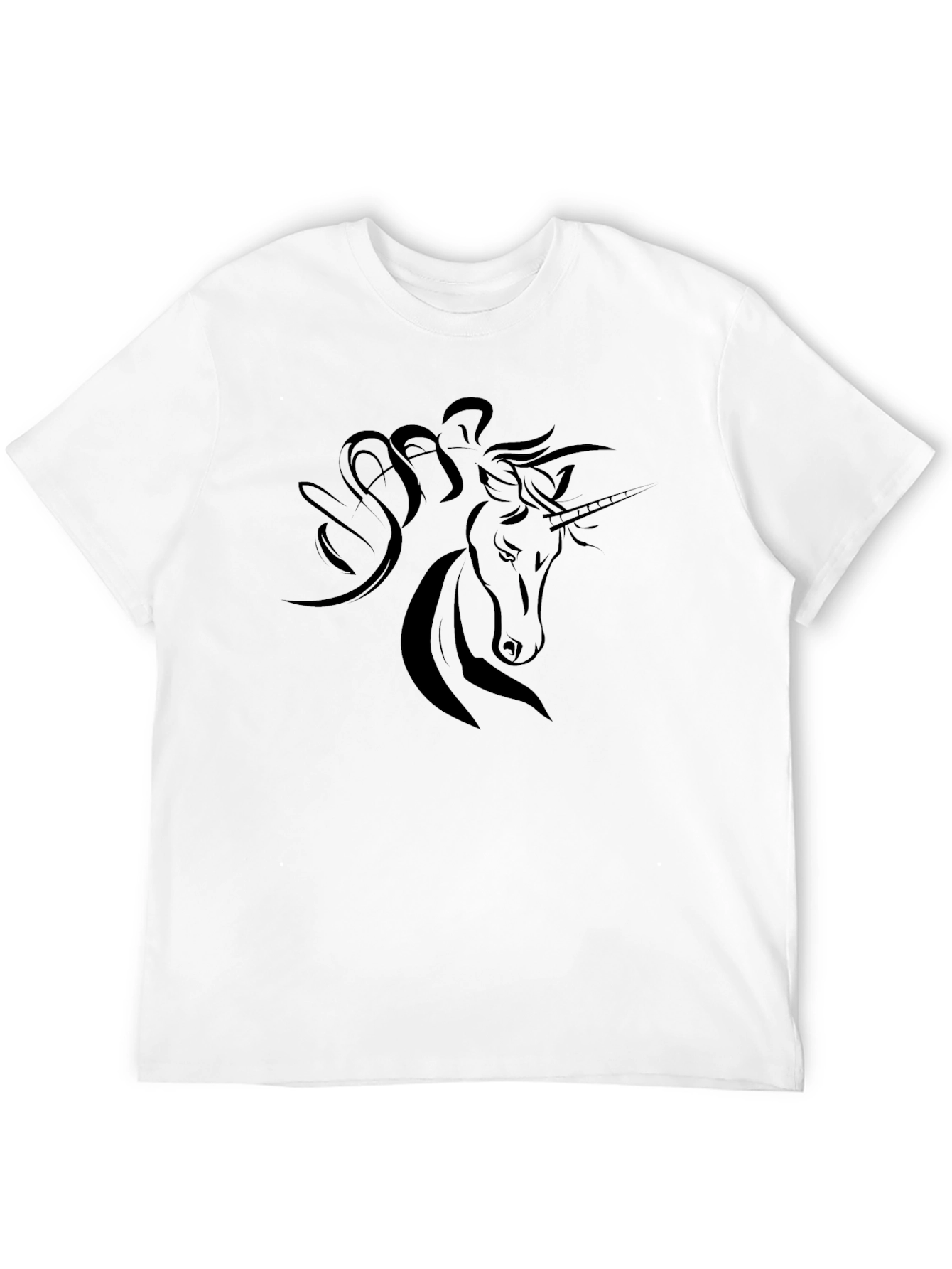 Black Unicorn Graphic T-Shirt