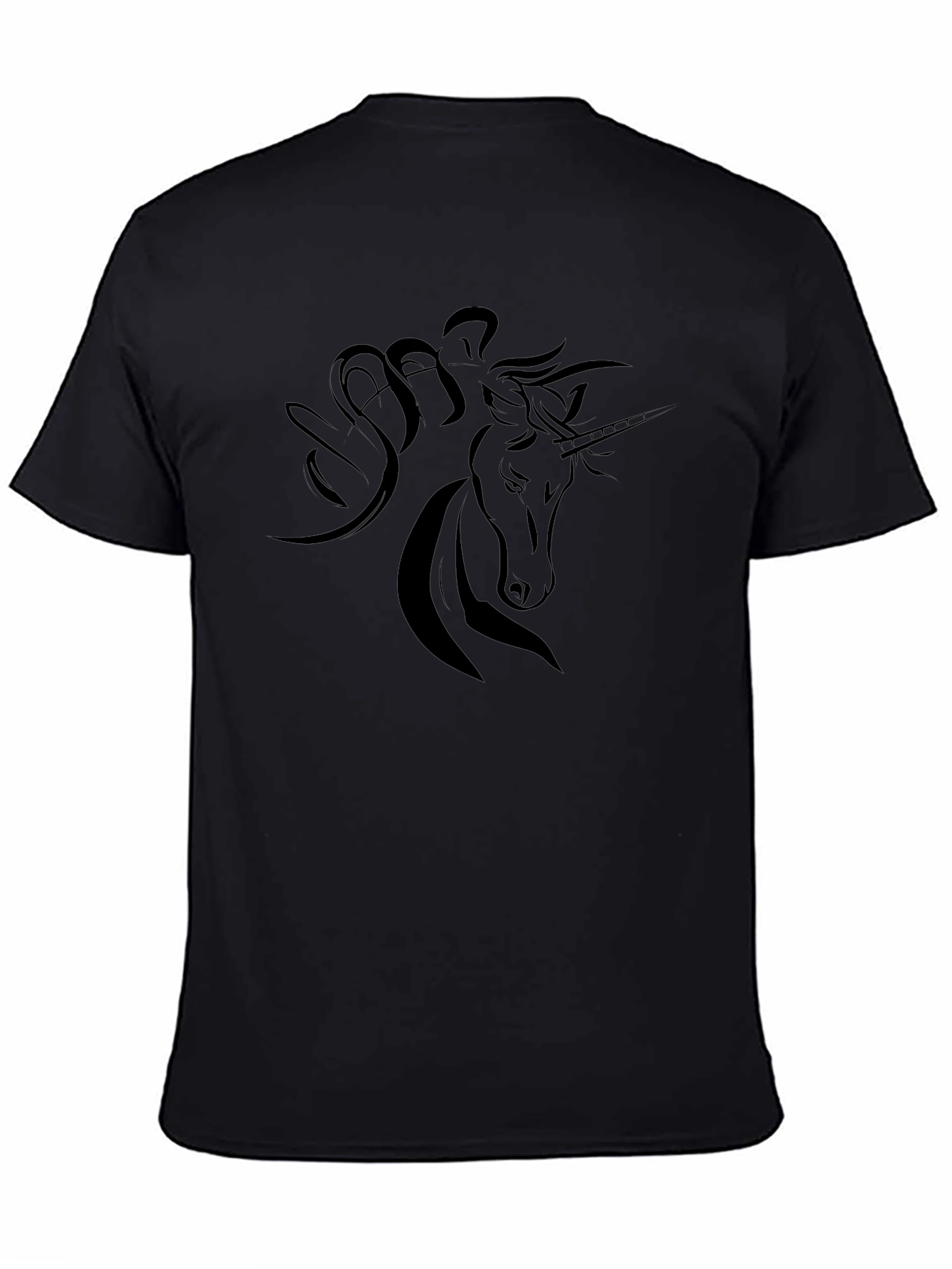 Black Unicorn Graphic T-Shirt