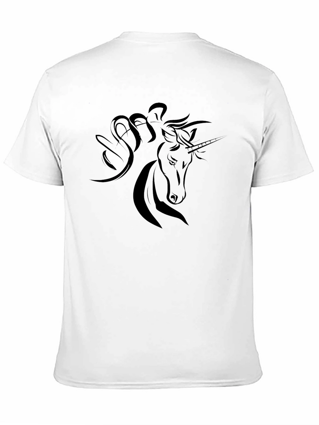 Black Unicorn Graphic T-Shirt