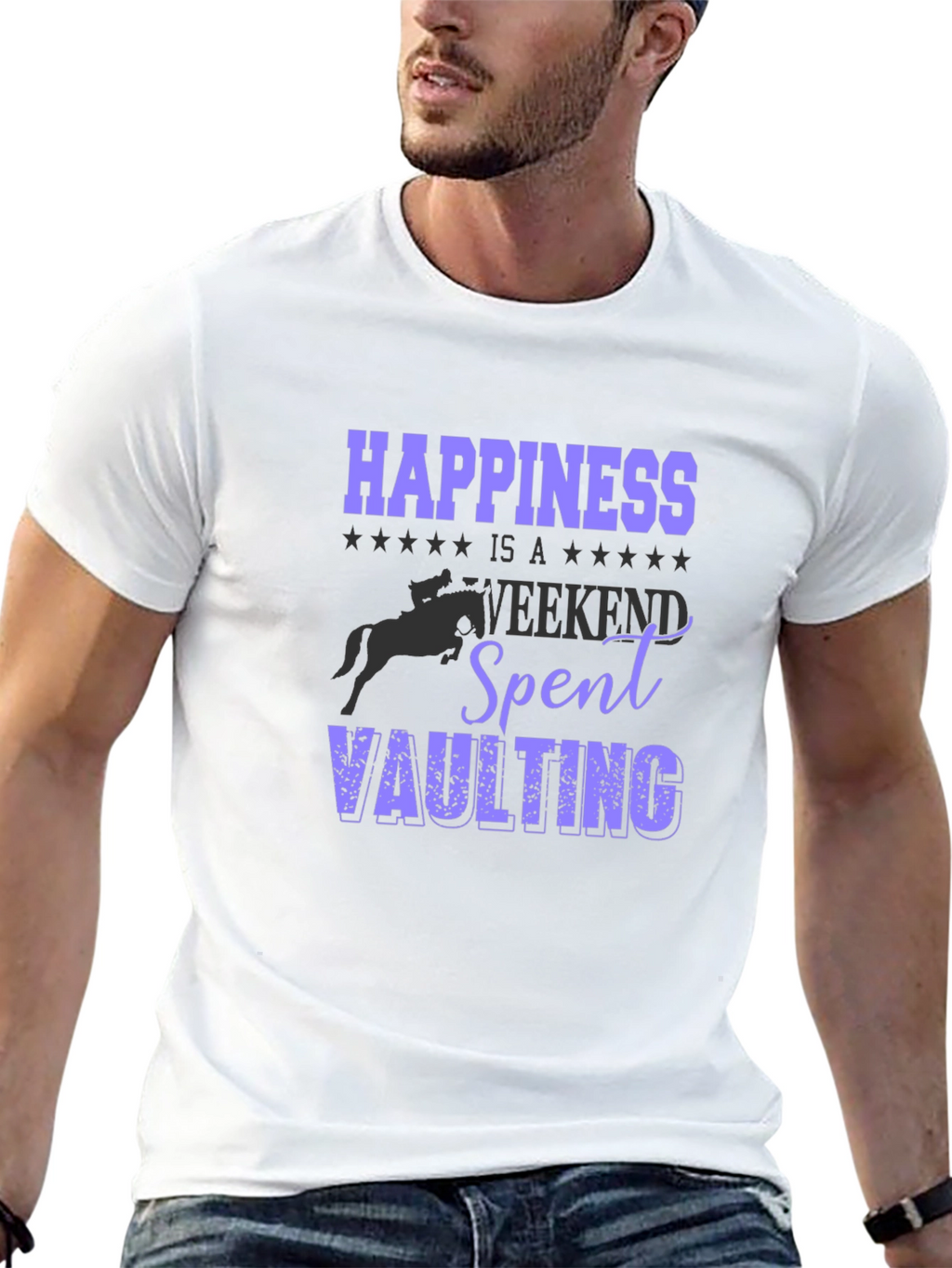 Happiness Vaulting T-Shirt - Equestrian Weekend
