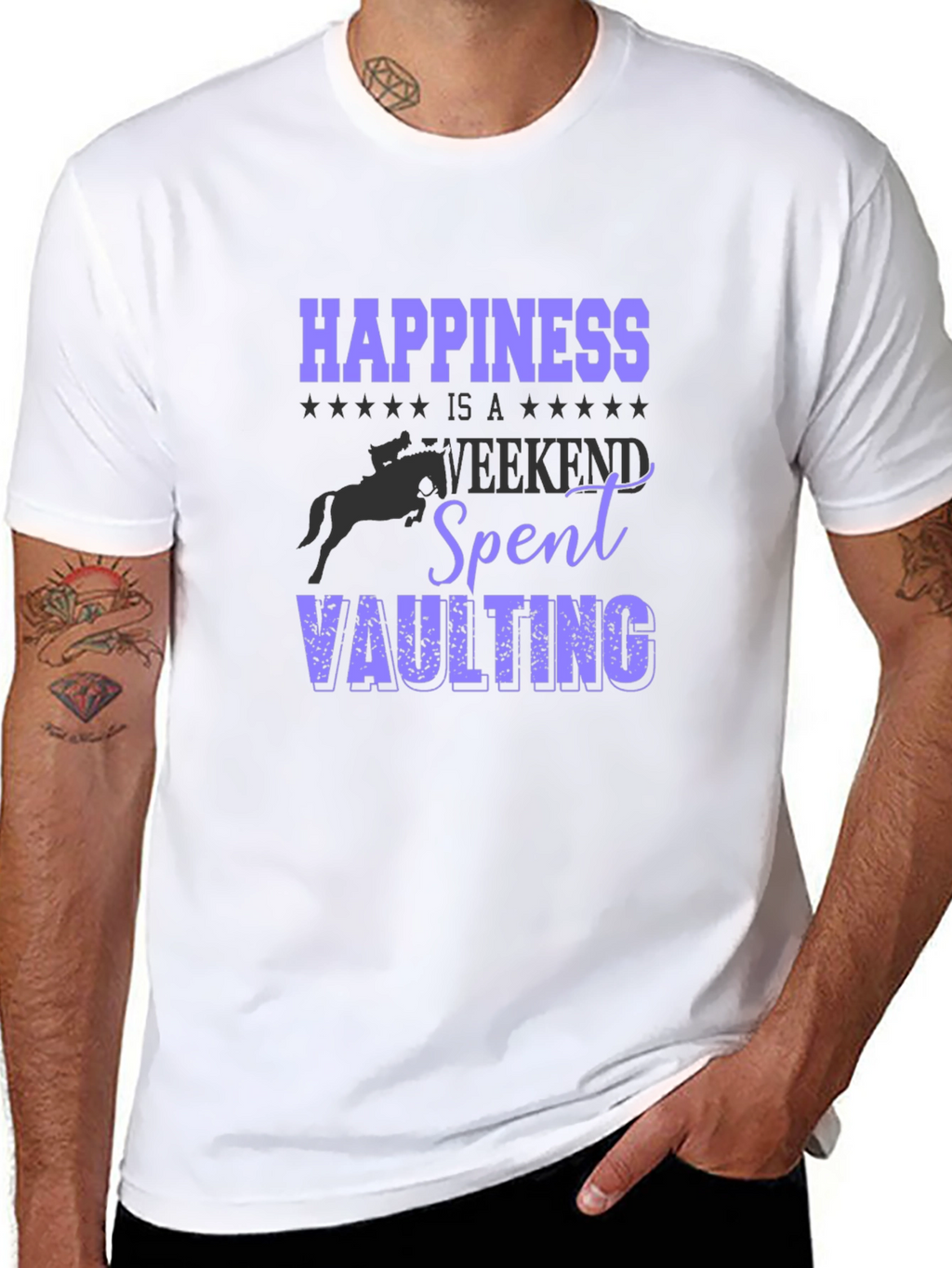 Happiness Vaulting T-Shirt - Equestrian Weekend